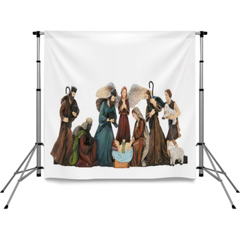 Nativity Scene Pole Pocket Backdrop