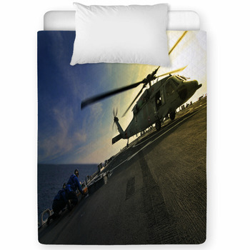 Navy Helicopter Toddler Comforter