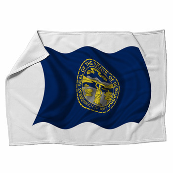 Nebraska Flag Fleece Blanket
