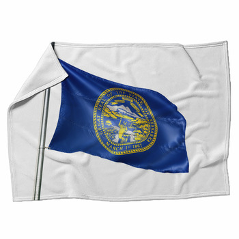 Nebraska State Of United States Flag Fleece Blanket