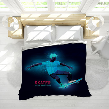 Skateboard Comforters, Duvets, Sheets & Sets | Custom