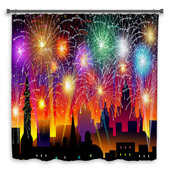 New Years Eve-Vector Illustration Shower Curtain