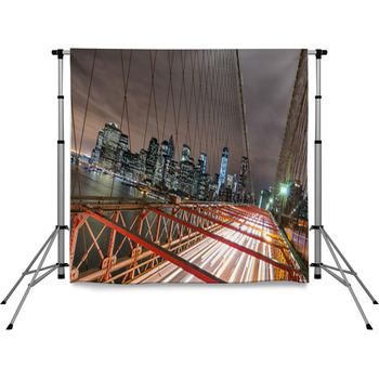 New York City - Manhattan Skyline Pole Pocket Backdrop