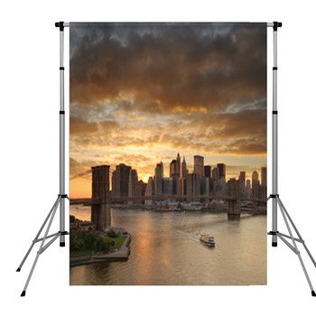 New York Manhattan Pole Pocket Backdrop