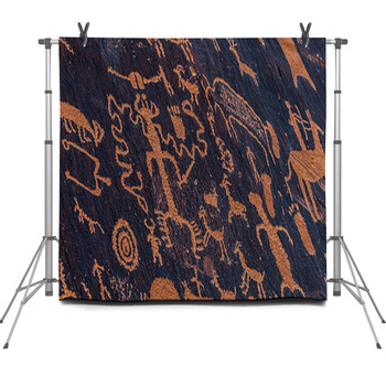 Newspaper Rock Fleece Backdrop