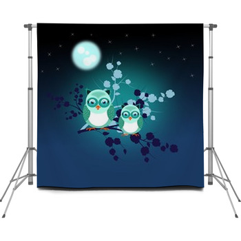 Night Owls Custom Size Backdrop