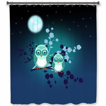 Night Owls Shower Curtain