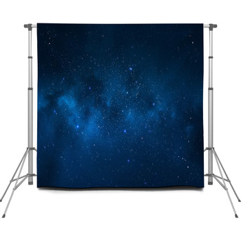 Night Sky - Universe Filled With Custom Size Backdrop