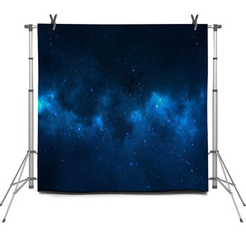 Night Sky - Universe Filled With Stars,  Fleece Backdrop