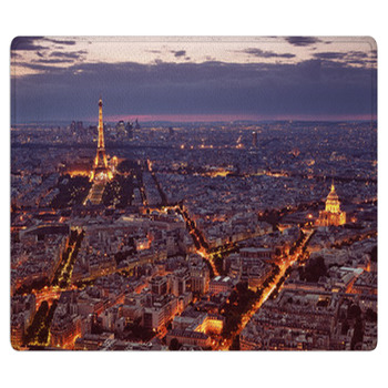 Night View Of Paris Bath Mat
