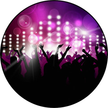 Nighttime Party Round Rug