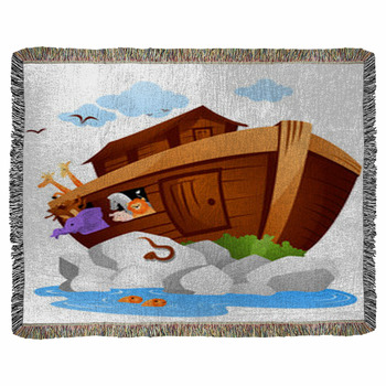 Noah's Arc Woven Throw Blanket