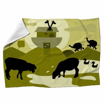 Noahs Ark Fleece Blanket