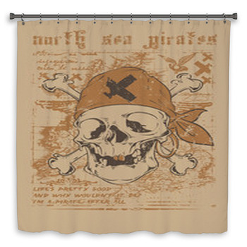 North Sea Pirates Custom Size Shower Curtain