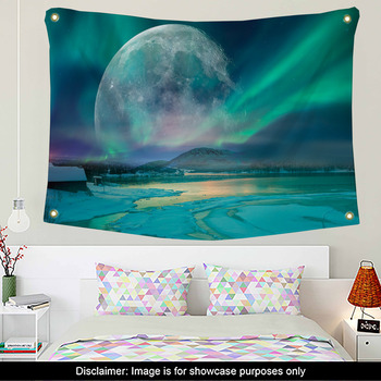 Northern lights wall tapestry clearance