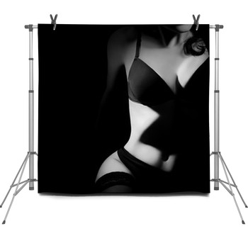 Nude Woman Erotic Fleece Backdrop