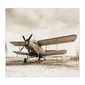 Old Airplane Custom Size Floor Mat