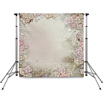 Old Decorative Background With Pole Pocket Backdrop