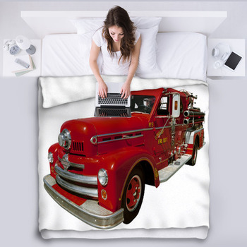 Fire truck fleece blanket clearance