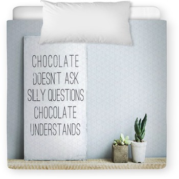 Old  Rustic Poster With Quote About Toddler Duvet