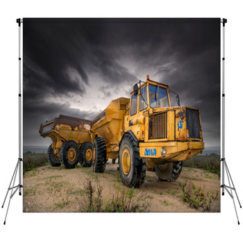 Old Truck Fleece Backdrop
