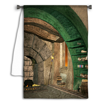 Old Wizard Cottage Towel