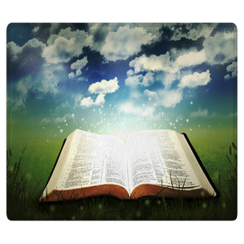 Open Bible Glowing Bath Mat