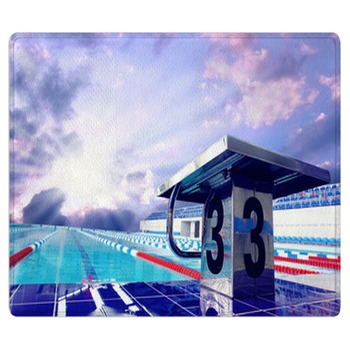 Open Sport Waterpool With Sky Area Rug