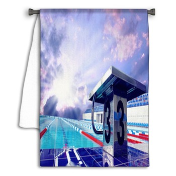 Open Sport Waterpool With Sky Towel