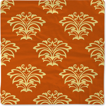 Orange And Beige Seamless Pattern Baby Blanket