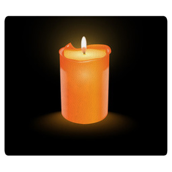 Orange Candle Bath Mat