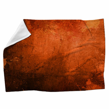 Orange Grunge Background Fleece Blanket