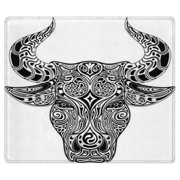 Ornamental Bull Area Rug