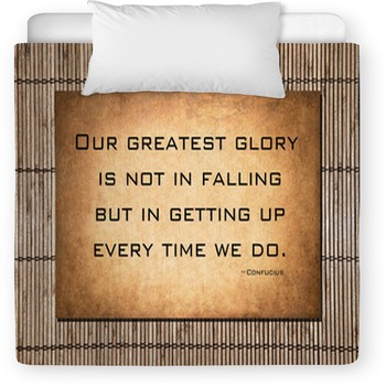Our Greatest Glory - Confucius Quote Toddler Duvet