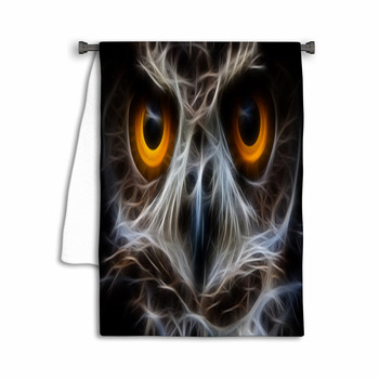 Owl Bird Face Close Up Towel