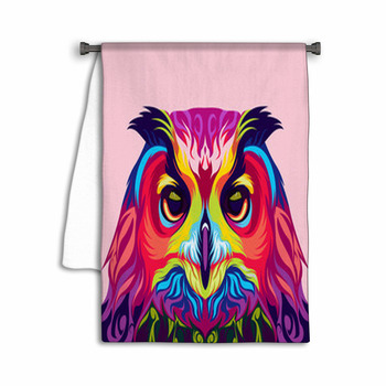Owl Colorful Vector Towel