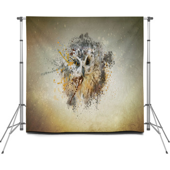 Owl Concept Custom Size Backdrop