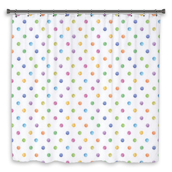 Paint dot pattern material Custom Size Shower Curtain