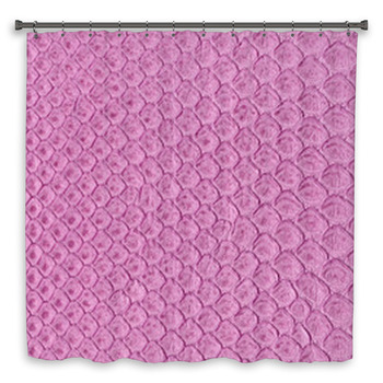 Painted In Violet Snake Skin Custom Size Shower Curtain