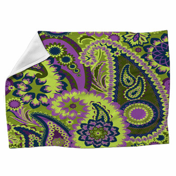 Paisley Colorful Background. Fleece Blanket