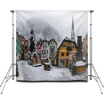 Panorama Des Marktplatzes Von Custom Size Backdrop