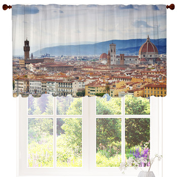 Cinque Terre Town 3D Blockout Photo Mural Printing Curtains Draps Fabric Window 