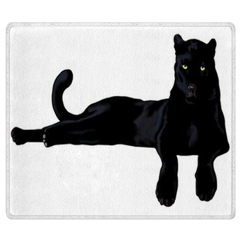Pantera Nera Digital Paint Area Rug
