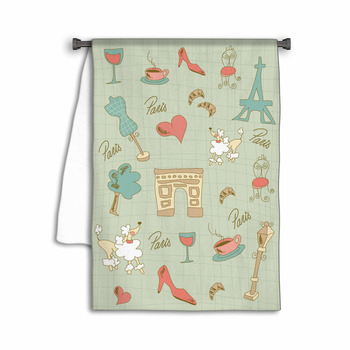 Paris Icons Design. Towel