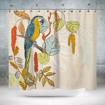 Parrot Shower Curtains Bath Mats, Macaw Shower Curtain