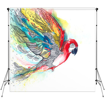 Parrot Fleece Backdrop