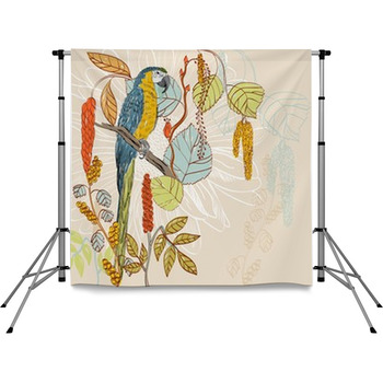 Parrot Pole Pocket Backdrop