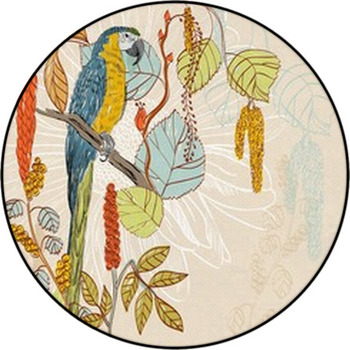 Parrot Round Rug