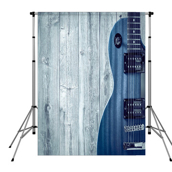 Part Of The Blue Electric Guitar Pole Pocket Backdrop