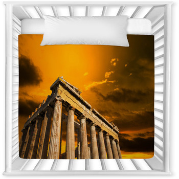 Parthenon On The Acropolis Baby Crib Comforter